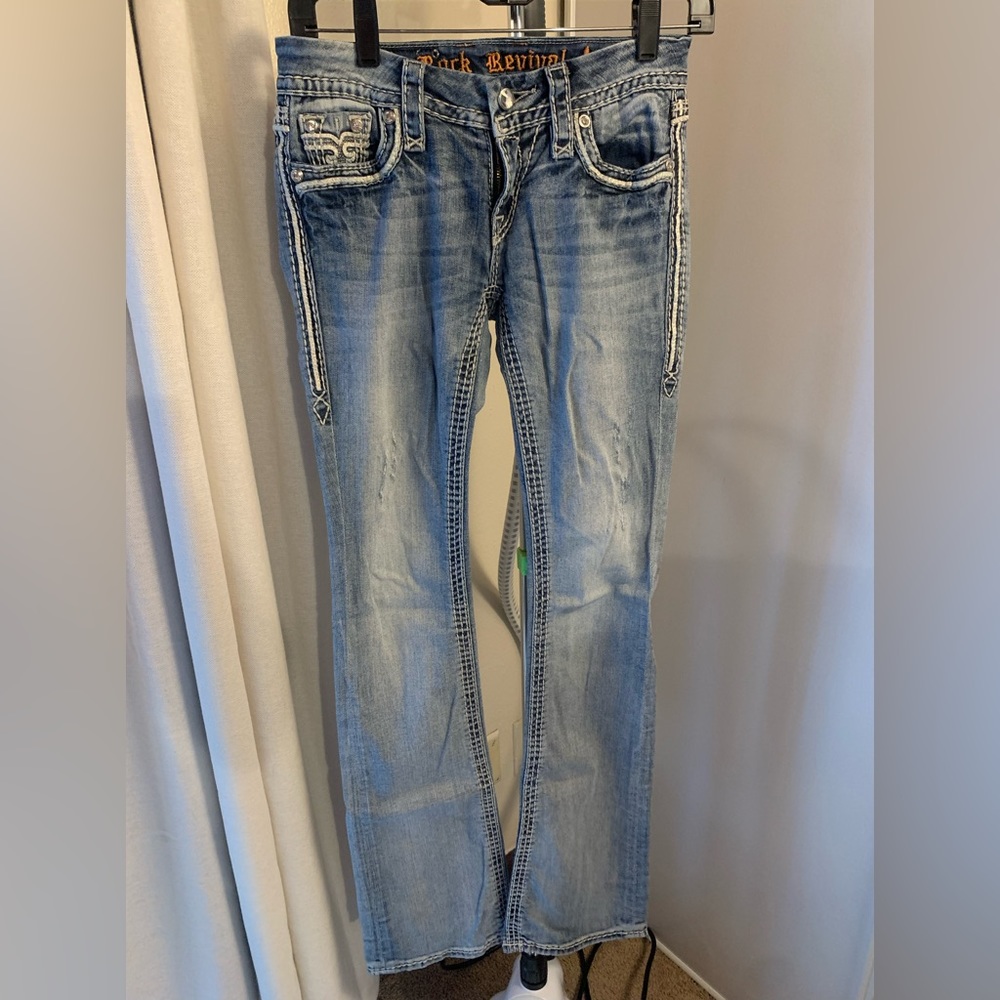 Womens Rock Revival Jeans 25 Bootcut